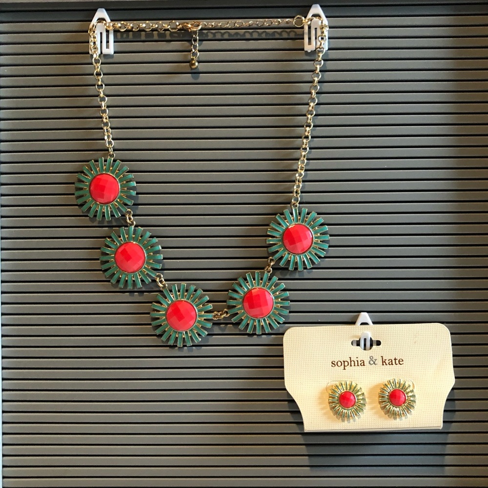 Sophia & Kate Earrings/Necklace Set